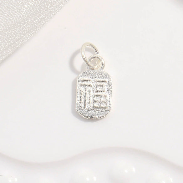 Wholesale Pendant S925 Sterling Silver Geometric Retro Style Electroplated