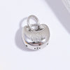 Wholesale Pendant Silver 925 Sterling Geometric Handmade Electroplated Lucky Bag Lock Bell Diy Braided Rope Accessories