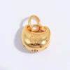 Wholesale Pendant Silver 925 Sterling Geometric Handmade Electroplated Lucky Bag Lock Bell Diy Braided Rope Accessories