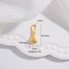 Wholesale Pendant Silver 925 Sterling Silver Minimalist Trumpet Shape Zirconia Inlaid Insect Big Hat Design