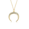 Wholesale Pendant Silver Vintage Crescent Geometric Electroplated Necklace For Women