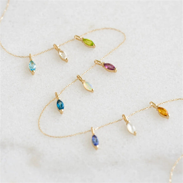 Wholesale Pendant Stainless Steel Drop Shape Geometric Diamond Zircon Inlay Electroplating