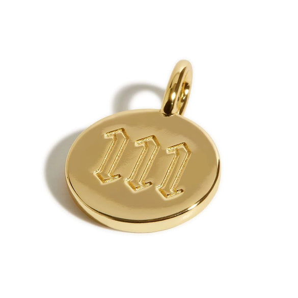 Wholesale Pendant Stainless Steel Fashion Angel Letters Numbers Text Electroplated 18K Gold Color