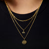 Wholesale Pendant Stainless Steel Fashion Angel Letters Numbers Text Electroplated 18K Gold Color