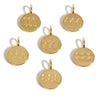 Wholesale Pendant Stainless Steel Fashion Angel Letters Numbers Text Electroplated 18K Gold Color