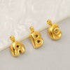 Wholesale Pendant Stainless Steel Fashion Simple Bubble Letter Electroplated