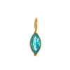 Wholesale Pendant Stainless Steel Geometric Dropshaped Electroplated With Diamond Zircon