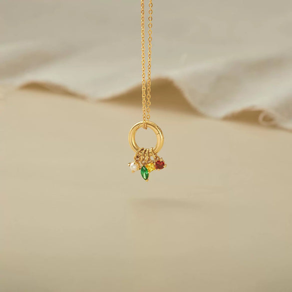 Wholesale Pendant Stainless Steel Geometric Dropshaped Electroplated With Diamond Zircon