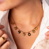 Wholesale Pendant Stainless Steel Geometric Vacuum Plated 18K Gold Color