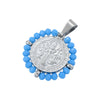 Wholesale Pendant Stainless Steel Inlaid Zircon Geometric Style