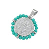 Wholesale Pendant Stainless Steel Inlaid Zircon Geometric Style