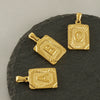 Wholesale Pendant Stainless Steel 18K Electroplated Letter Design