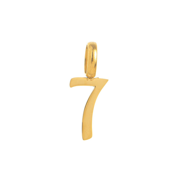 Wholesale Pendant Stainless Steel Minimalist Style With Numbers Electroplated