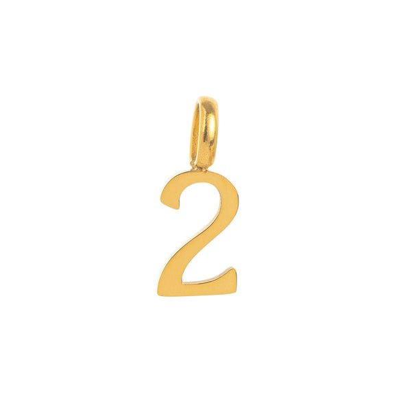 Wholesale Pendant Stainless Steel Minimalist Style With Numbers Electroplated