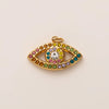 Wholesale Pendant Stainless Steel Mixed Gemstone Inlay Geometric Style Diamondencrusted Vacuum Plated