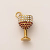 Wholesale Pendant Stainless Steel Mixed Gemstone Inlay Geometric Style Diamondencrusted Vacuum Plated