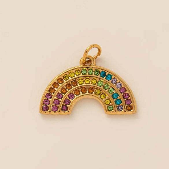 Wholesale Pendant Stainless Steel Mixed Gemstone Inlay Geometric Style Diamondencrusted Vacuum Plated