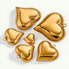 Wholesale Pendant Stainless Steel Polished Three Dimensional Love Hollow Waterproof Light Luxury Texture Electroplated