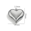 Wholesale Pendant Stainless Steel Polished Three Dimensional Love Hollow Waterproof Light Luxury Texture Electroplated