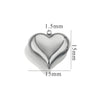 Wholesale Pendant Stainless Steel Polished Three Dimensional Love Hollow Waterproof Light Luxury Texture Electroplated