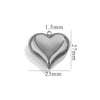 Wholesale Pendant Stainless Steel Polished Three Dimensional Love Hollow Waterproof Light Luxury Texture Electroplated