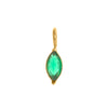 Wholesale Pendant Titanium Steel Dropshaped Geometric Diamond Zircon Inlaid Electroplated