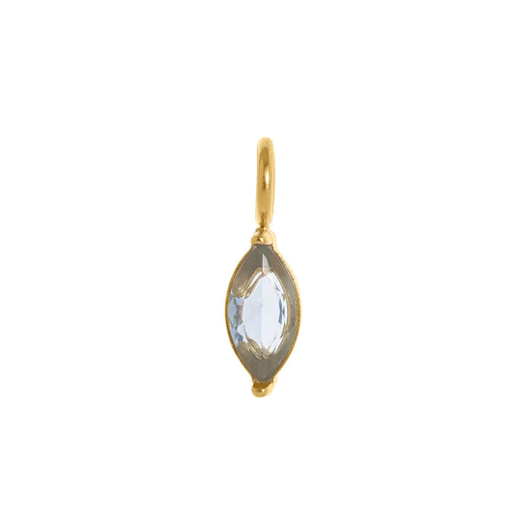 Wholesale Pendant Titanium Steel Dropshaped Geometric Diamond Zircon Inlaid Electroplated