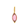 Wholesale Pendant Titanium Steel Dropshaped Geometric Diamond Zircon Inlaid Electroplated