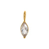 Wholesale Pendant Titanium Steel Dropshaped Geometric Diamond Zircon Inlaid Electroplated