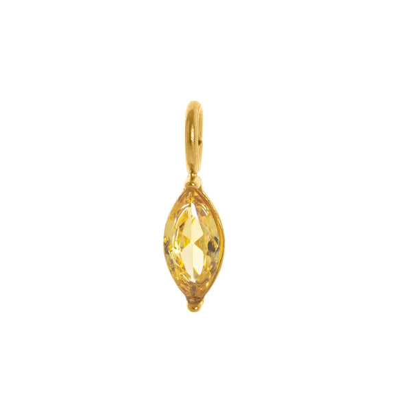 Wholesale Pendant Titanium Steel Dropshaped Geometric Diamond Zircon Inlaid Electroplated