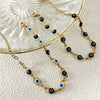 Wholesale Personality Geometric Stainless Steel Goldplated Devil's Eye Bracelet For Women