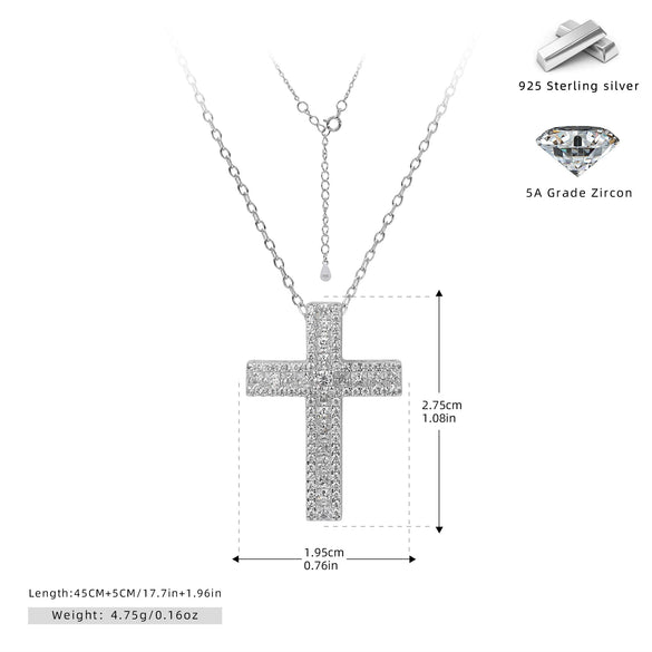 Wholesale Personality Ushape Microinlaid Zircon 925 Sterling Silver Pendant Clavicle Chain Jewelry For Women With Electroplating
