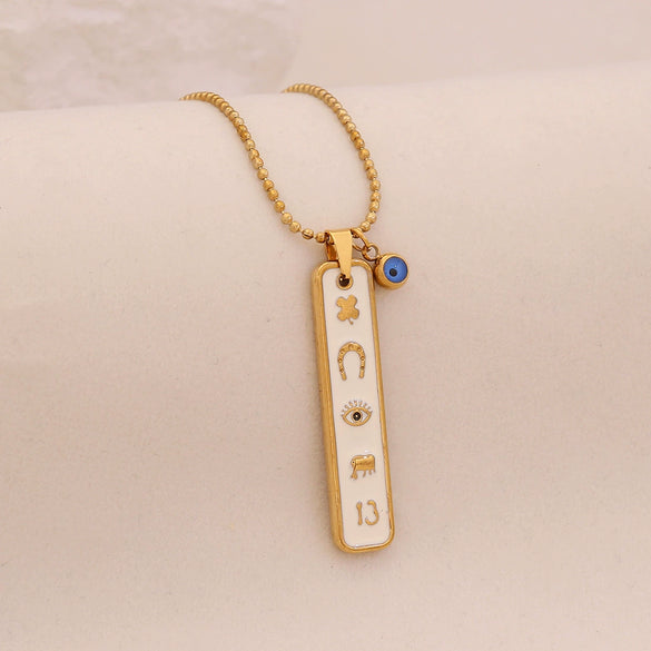 Wholesale Personalized Heart Shaped Elephant Long Pendant Necklace Made Of Stainless Steel Jewelry