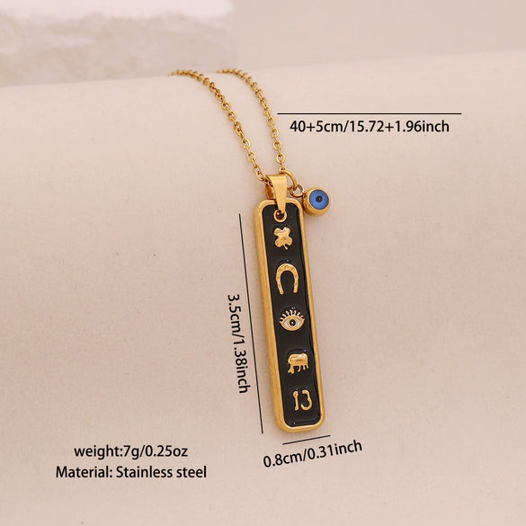 Wholesale Personalized Heart Shaped Elephant Long Pendant Necklace Made Of Stainless Steel Jewelry