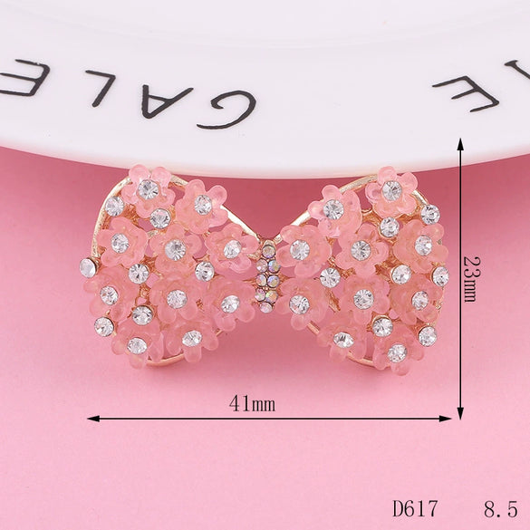 Wholesale Phone Shell Jewelry Accessories Alloy Crystal Bow Triangle Butterfly Diamond Electroplating