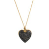 Wholesale Photo Album Necklace Titanium Steel Heart Shape Oil Drop Printing Electroplated Real Gold