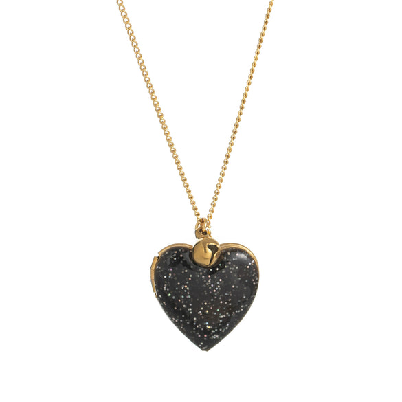 Wholesale Photo Album Necklace Titanium Steel Heart Shape Oil Drop Printing Electroplated Real Gold