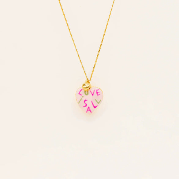 Wholesale Photo Album Necklace Titanium Steel Heart Shape Oil Drop Printing Electroplated Real Gold