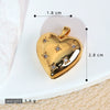 Wholesale Photo Album Pendant Copper Heart Shape Micro Inlay Diamond Electroplated