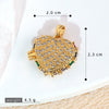 Wholesale Photo Album Pendant Copper Heart Shape Micro Inlay Diamond Electroplated