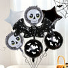 Wholesale 7 Piece Set Halloween Bat Balloons Aluminum Film Cartoon Animal Alien Shaped Party Decoration With Bat Wings Arrangement