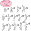 Wholesale Piercing Ear Studs Stainless Steel Insects Pattern Electroplated
