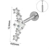 Wholesale Piercing Ear Studs Stainless Steel Insects Pattern Electroplated