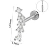 Wholesale Piercing Ear Studs Stainless Steel Insects Pattern Electroplated