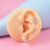 Wholesale Piercing Ear Studs Stainless Steel Insects Pattern Electroplated