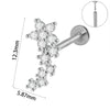 Wholesale Piercing Ear Studs Stainless Steel Insects Pattern Electroplated