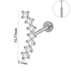 Wholesale Piercing Ear Studs Stainless Steel Insects Pattern Electroplated