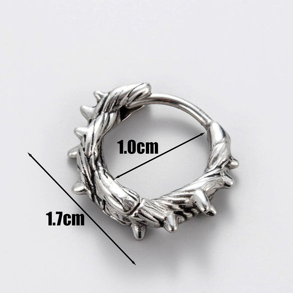 Wholesale Piercing Earrings Stainless Steel Cast Skull Totem Punk Retro Style