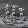 Wholesale Piercing Earrings Stainless Steel Casting Animal Punk Style Zodiac Design