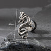 Wholesale Piercing Earrings Stainless Steel Casting Animal Punk Style Zodiac Design
